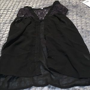 Black shear shirt